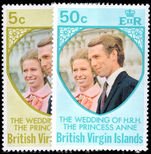 British Virgin Islands 1973 Royal Wedding unmounted mint.