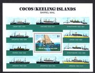 Cocos (Keeling) Islands 1984 Barrel Mail souvenir sheet unmounted mint.