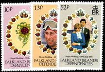 Falkland Island Dependencies 1981 Royal Wedding unmounted mint.