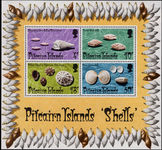Pitcairn Islands 1974 Shells souvenir sheet unmounted mint.