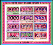 St Vincent 1977 Silver Jubilee souvenir sheet unmounted mint.