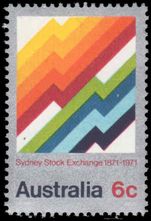 Australia 1971 Centenary of Sydney Stock Exchange unmounted mint.