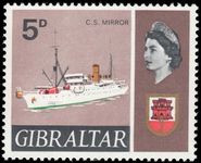 Gibraltar 1967-69 5d HMS Mirror unmounted mint.