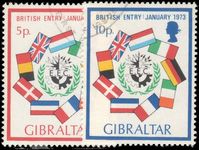 Gibraltar 1973 EEC fine used.