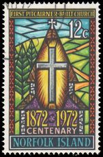 Norfolk Island 1972 Cent of First Pitcairner-built Church fine used.