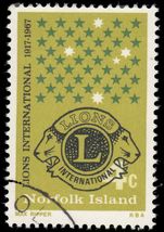 Norfolk Island 1967 50th Anniv of Lions International fine used.