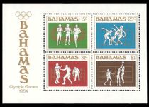 Bahamas 1984 Olympics souvenir sheet unmounted mint.