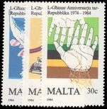 Malta 1984 Anniversary of the republic unmounted mint.