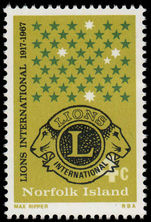 Norfolk Island 1967 Lions unmounted mint.