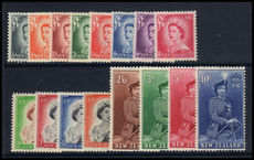 New Zealand 1953-59 set lightly mounted mint.