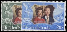 Pitcairn Islands 1972 Royal Silver Wedding unmounted mint.
