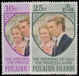 Pitcairn Islands 1973 Royal Wedding unmounted mint.