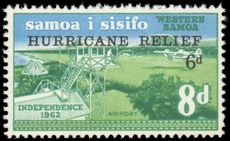 Samoa 1966 Hurricane Relief Fund unmounted mint.