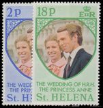 St Helena 1973 Royal Wedding unmounted mint.