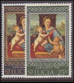 St Lucia 1967 Christmas unmounted mint.
