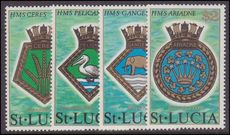 St Lucia 1976 Royal Navy Crests unmounted mint.