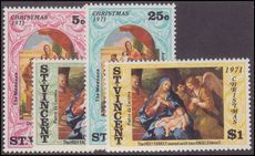 St Vincent 1971 Christmas unmounted mint.
