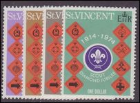 St Vincent 1974 Diamond Jubilee of Scout Movement in St. Vincent unmounted mint.