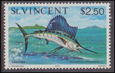 St Vincent 1975-76 $2.50 Sailfish type I unmounted mint.