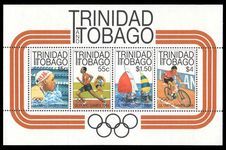 Trinidad & Tobago 1984 Olympics souvenir sheet unmounted mint.