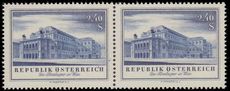 Austria 1955 State Opera 2.40sh unmounted mint pair with  plate flaws Apostrophe between C and H.