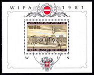 Austria 1981 Stamp Exhibition souvenir sheet fine used.