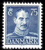 Denmark 1942-46 75ø  blue unmounted mint.