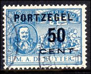 Netherlands 1907 Postage Due 50g on ½c fine used.