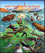 Geneva 1998 International Year of the Ocean souvenir sheet fine used.