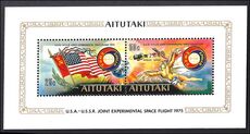 Aitutaki 1975 Apollo-Soyuz souvenir sheet unmounted mint.