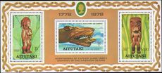Aitutaki 1978 Discovery of Hawaii souvenir sheet unmounted mint.