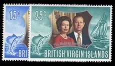 British Virgin Islands 1972 Royal Silver Wedding unmounted mint.