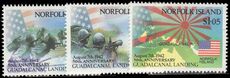 Norfolk Island 1992 50th Anniv of Battle of Guadalcanal unmounted mint.