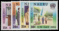 Nauru 1981 U.N. Day. E.S.C.A.P. unmounted mint.