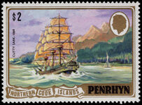 Penrhyn Island 1981 $2 Cutty Sark unmounted mint.