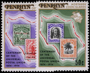 Penrhyn Island 1974 UPU unmounted mint.