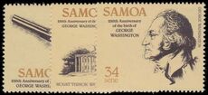 Samoa 1982 250th Birth Anniv of George Washington unmounted mint.