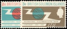 British Solomon Islands 1965 ITU unmounted mint.