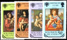 Solomon Islands 1979 Christmas and Year of the Child unmounted mint.