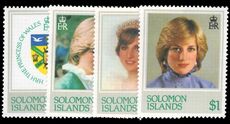 Solomon Islands 1982 Princess of Wales unmounted mint.