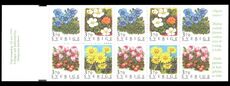 Sweden 1995 Mountain Flowers booklet unmounted mint.