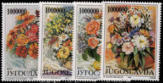 Yugoslavia 1993 Flower Arrangements unmounted mint.