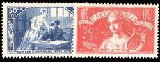 France 1935 Unemployed Intellectuals lightly mounted mint.