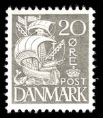 Denmark 1933-41 20  grey type I mounted mint.