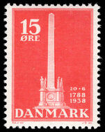 Denmark 1938 150th Anniversary of Abolition of Villeinage unmounted mint.