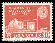 Denmark 1954 Telecommunications Centenary unmounted mint.