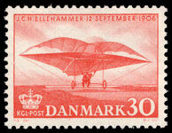 Denmark 1956 50th Anniversary of First Flight by J. C. H. Ellehammer unmounted mint.