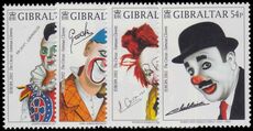 Gibraltar 2002 Europa. Circus. Famous Clowns unmounted mint.
