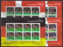 Gibraltar 2004 European Football Championships 2004 sheetlets of 8 unmounted mint.