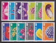 Gibraltar 2004-06 flowers (missing 2006 values) unmounted mint.